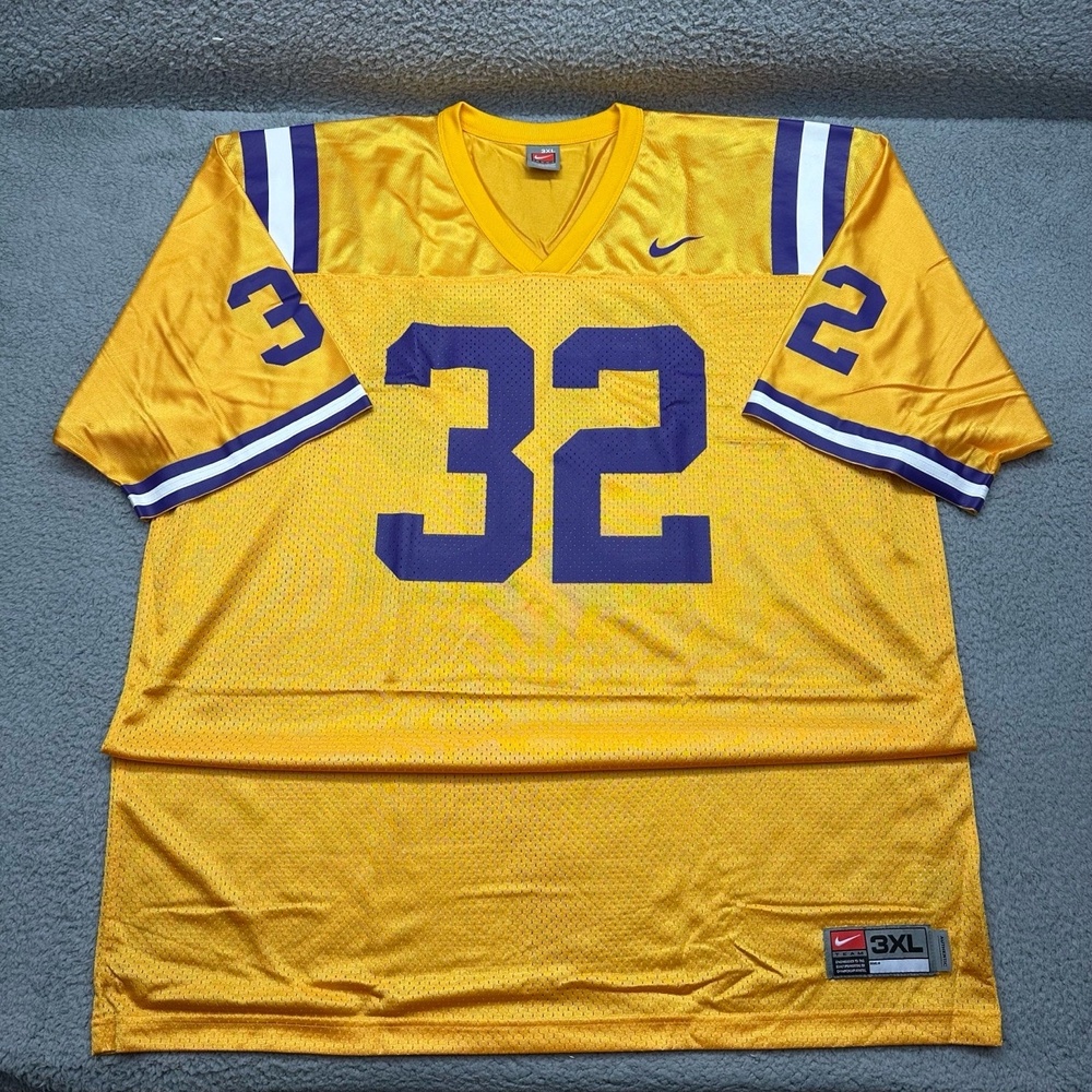 Nike Team F8BOL Mens 3XL LSU Louisiana State University Tigers #32 Football Jers